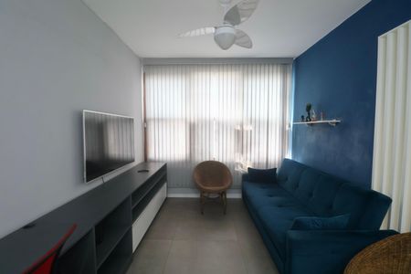 Sala de apartamento para alugar com 1 quarto, 40m² em Jardim Tejereba, Guarujá