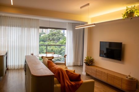 Sala de apartamento à venda com 1 quarto, 51m² em Vila Anglo Brasileira, São Paulo