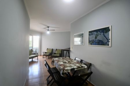 Sala de apartamento para alugar com 1 quarto, 68m² em Balneario Guarujá, Guarujá