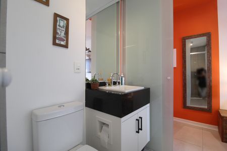 Banheiro da Suíte de kitnet/studio para alugar com 1 quarto, 30m² em Vila Olímpia, São Paulo