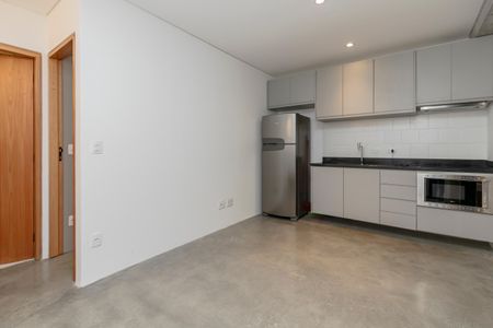 Sala/ Cozinha de apartamento para alugar com 1 quarto, 36m² em Brooklin, São Paulo