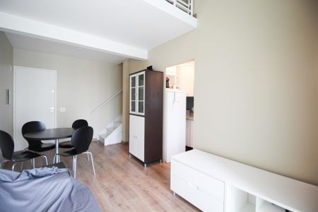 Sala de apartamento para alugar com 1 quarto, 53m² em Moema, São Paulo