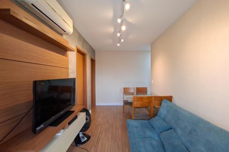 Sala de apartamento para alugar com 1 quarto, 39m² em Aviação, Praia Grande