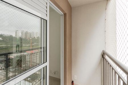 Varanda da Sala de apartamento para alugar com 1 quarto, 28m² em Jardim Caravelas, São Paulo