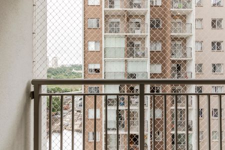 Varanda da Sala de apartamento para alugar com 1 quarto, 28m² em Jardim Caravelas, São Paulo