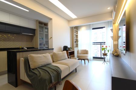 Sala de apartamento à venda com 2 quartos, 56m² em Indianópolis, São Paulo