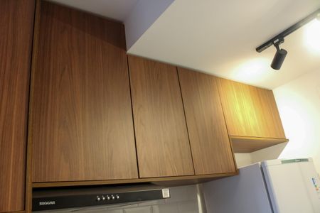 Studio para alugar com 26m², 1 quarto e sem vaga Studio para alugar com 26m², 1 quarto e sem vagaCozinha - Armários