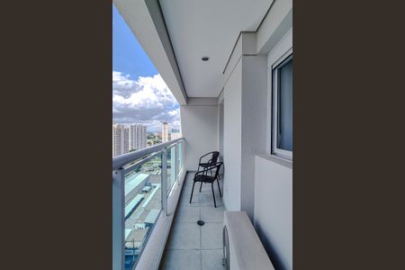 Varanda da Sala de apartamento para alugar com 1 quarto, 45m² em Várzea da Barra Funda, São Paulo