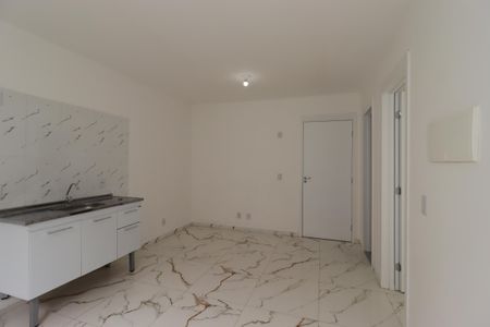 Sala / Cozinha de apartamento para alugar com 1 quarto, 33m² em Parque das Nações, Santo André