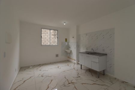 Sala / Cozinha de apartamento para alugar com 1 quarto, 33m² em Parque das Nações, Santo André