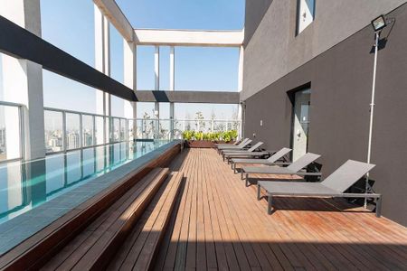 Studio para alugar com 28m², 1 quarto e sem vagaPiscina