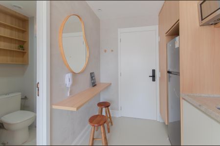 Cozinha de kitnet/studio para alugar com 1 quarto, 25m² em Vila Mariana, São Paulo