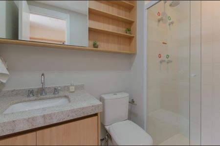 Banheiro Social de kitnet/studio para alugar com 1 quarto, 25m² em Vila Mariana, São Paulo