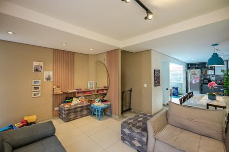 Sala de casa de condomínio para alugar com 3 quartos, 158m² em Jardim Taboao, São Paulo