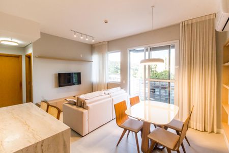 Sala  de apartamento para alugar com 2 quartos, 58m² em Centro de Apoio I (alphaville), Santana de Parnaíba