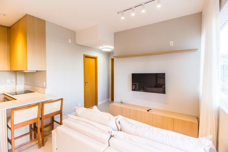 Sala  de apartamento para alugar com 2 quartos, 58m² em Centro de Apoio I (alphaville), Santana de Parnaíba