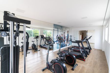 Apartamento para alugar com 55m², 2 quartos e 2 vagas Apartamento para alugar com 55m², 2 quartos e 2 vagasÁrea comum - Academia