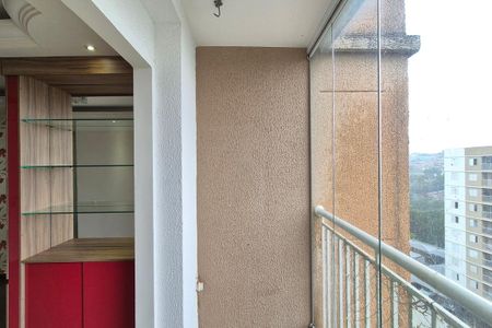 Varanda da Sala  de apartamento para alugar com 2 quartos, 62m² em Jardim Ipaussurama, Campinas