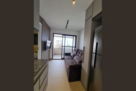 Cozinha de apartamento para alugar com 1 quarto, 27m² em Vila Olímpia, São Paulo