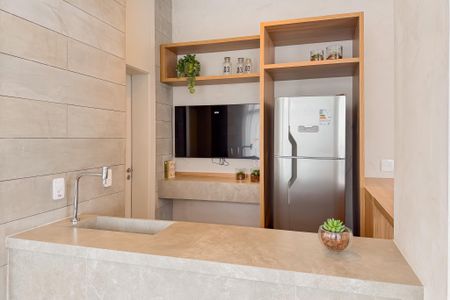 Studio para alugar com 35m², 1 quarto e sem vaga Studio para alugar com 35m², 1 quarto e sem vagaSalão de Jogos