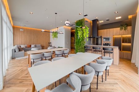 Studio para alugar com 35m², 1 quarto e sem vaga Studio para alugar com 35m², 1 quarto e sem vagaSalão de Festas