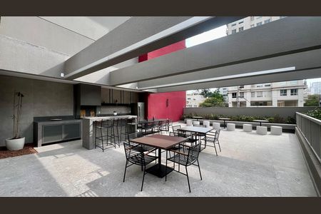 Área comum - Churrasqueira de kitnet/studio à venda com 1 quarto, 24m² em Pinheiros, São Paulo