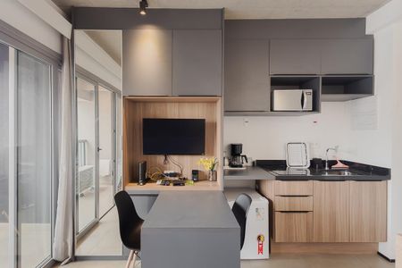 Studio para alugar com 21m², 1 quarto e sem vaga Studio para alugar com 21m², 1 quarto e sem vagaCozinha