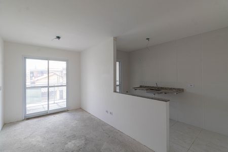 Sala e Cozinha  de apartamento à venda com 2 quartos, 54m² em Cidade Antônio Estêvão de Carvalho, São Paulo