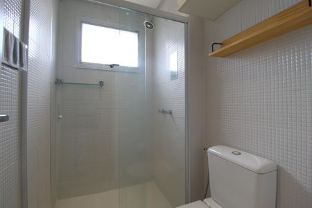 Banheiro da Suíte de apartamento à venda com 1 quarto, 56m² em Vila Olímpia, São Paulo