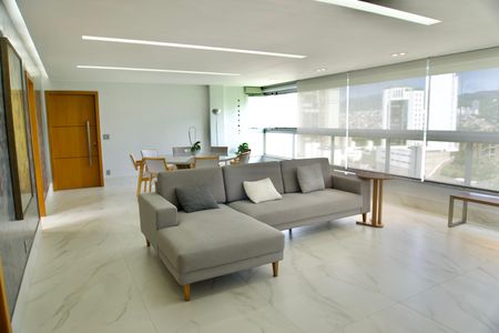 Sala de apartamento à venda com 4 quartos, 136m² em Luxemburgo, Belo Horizonte