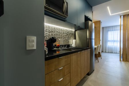 Studio para alugar com 35m², 1 quarto e sem vaga Studio para alugar com 35m², 1 quarto e sem vagaCozinha