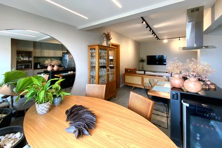 Sala - Jantar de apartamento à venda com 2 quartos, 72m² em Vila da Serra, Nova Lima