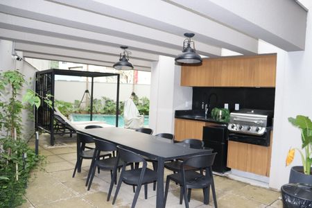 Studio para alugar com 27m², 1 quarto e sem vagaChurrasqueira