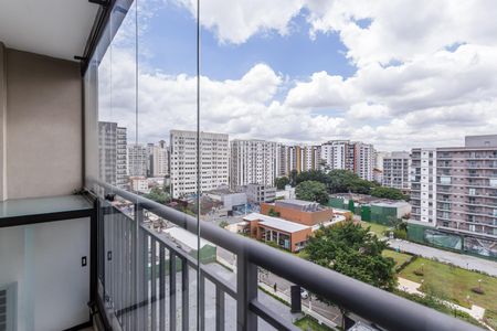 Varanda de kitnet/studio à venda com 1 quarto, 25m² em Indianópolis, São Paulo