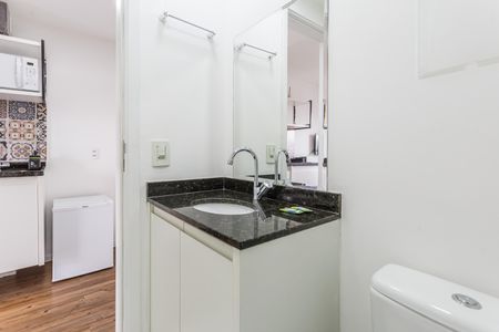 Studio para alugar com 25m², 1 quarto e sem vaga Studio para alugar com 25m², 1 quarto e sem vagaBanheiro