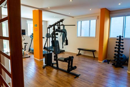 Apartamento para alugar com 34m², 2 quartos e sem vaga Apartamento para alugar com 34m², 2 quartos e sem vagaÁrea comum - Academia