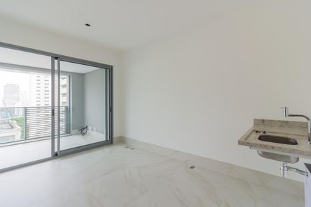 Sala/Cozinha de apartamento à venda com 1 quarto, 41m² em Jardim Paulista, São Paulo