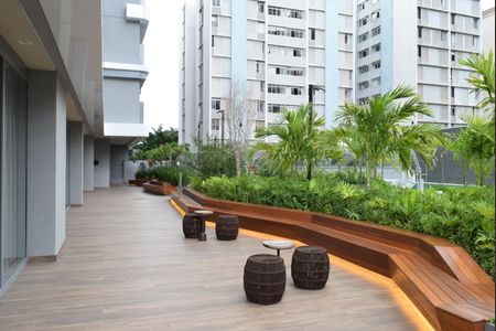 Studio à venda com 29m², 1 quarto e 1 vagaPiscina