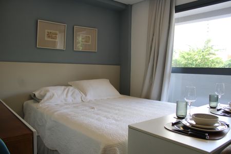Studio para alugar com 27m², 1 quarto e sem vagaQuarto