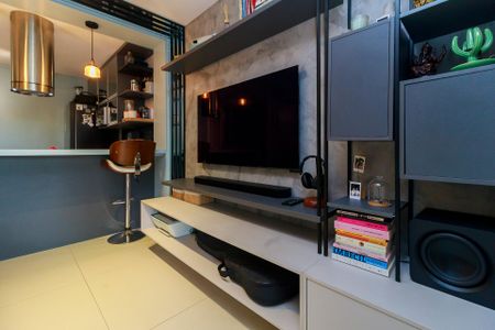 Sala de apartamento à venda com 1 quarto, 60m² em Campo Belo, São Paulo