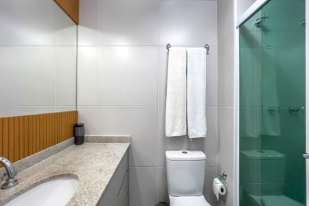 Banheiro de kitnet/studio à venda com 1 quarto, 25m² em Paraíso, São Paulo