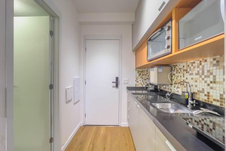 Cozinha de kitnet/studio à venda com 1 quarto, 25m² em Paraíso, São Paulo