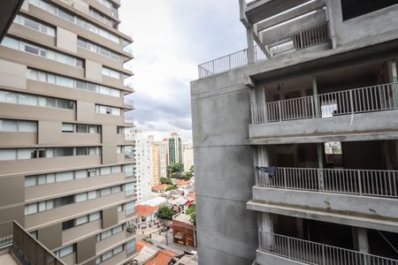 Vista da Varanda de kitnet/studio para alugar com 1 quarto, 23m² em Cerqueira César, São Paulo
