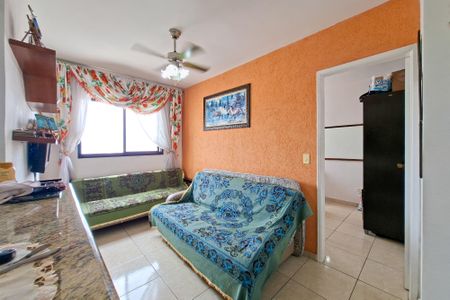 Sala de apartamento para alugar com 1 quarto, 30m² em Cidade Ocian, Praia Grande