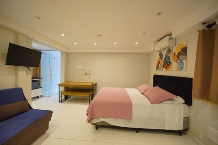 Sala - quarto de kitnet/studio para alugar com 1 quarto, 45m² em Santo Antonio de Lisboa, Florianópolis