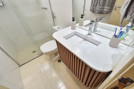 Apartamento à venda com 84m², 2 quartos e 1 vagaBanheiro da suíte