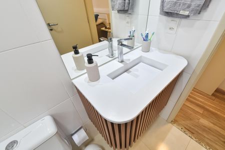 Apartamento à venda com 84m², 2 quartos e 1 vagaBanheiro da suíte