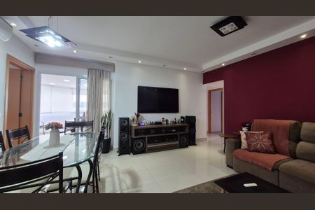 Sala  de apartamento à venda com 3 quartos, 126m² em Vila Scarpelli, Santo André