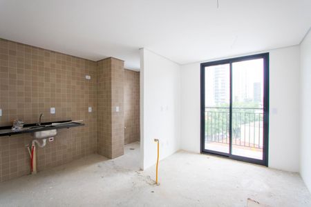 Sala de apartamento à venda com 2 quartos, 58m² em Jardim, Santo André