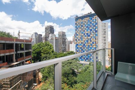 Studio para alugar com 27m², 1 quarto e sem vagaVaranda